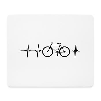 ICH LIEBE MEIN FAHRRAD! - Mousepad (Querformat) - Weiß - Vorne