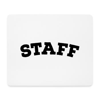 Staff - Mousepad (Querformat) - Weiß - Vorne