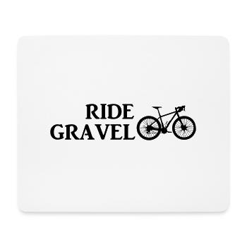Ride Gravel - Mouse Pad (horizontal) - white - Front