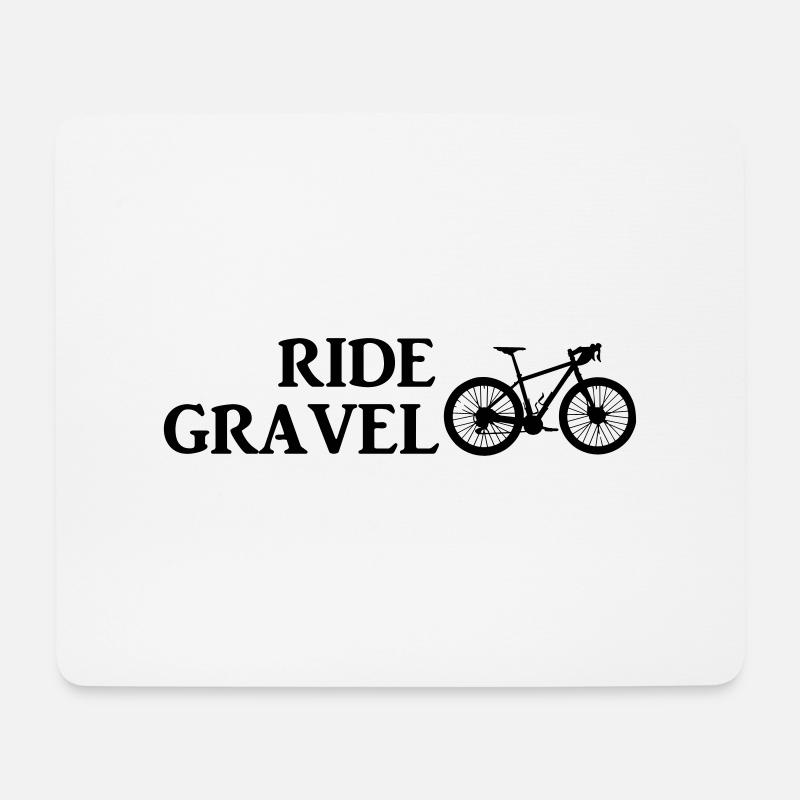 Ride Gravel - Mouse Pad (horizontal) - white