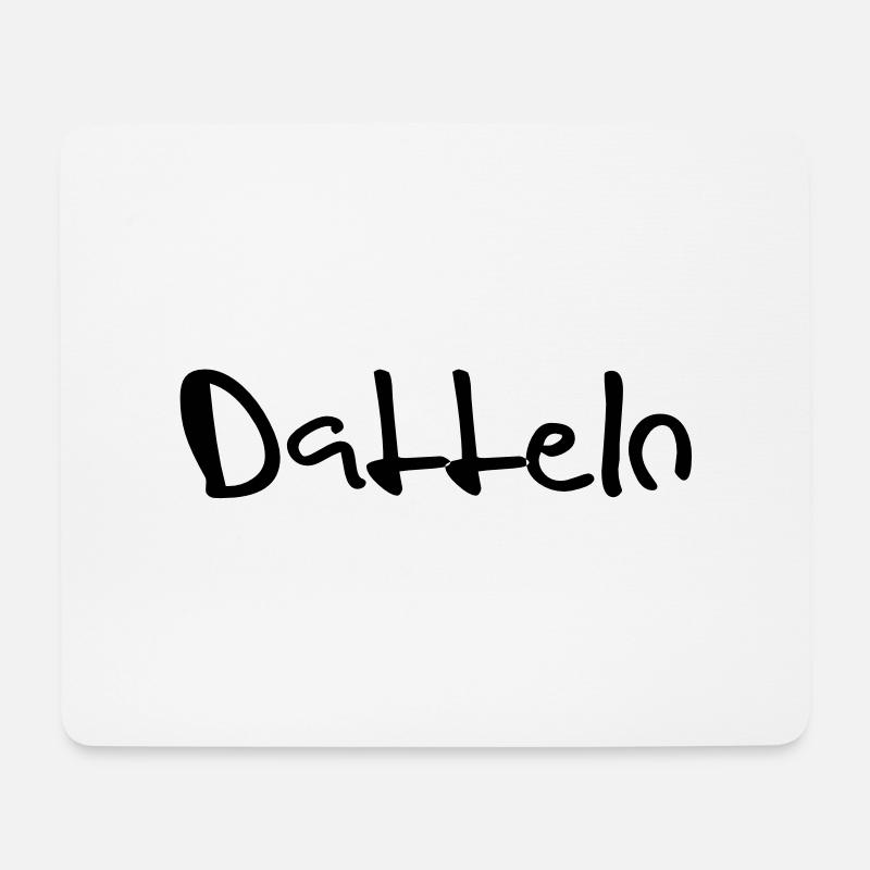datteln - Tapis de souris (format paysage) - blanc