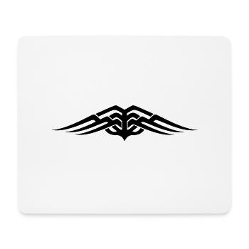 Tribal tattoo Wings - Mouse Pad (horizontal) - white - Front