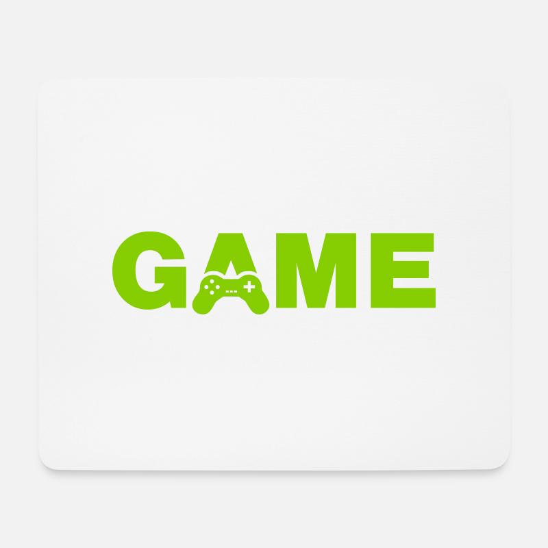 GAME - Statement für Gamer / Computerspieler - Mousepad (Querformat) - Weiß
