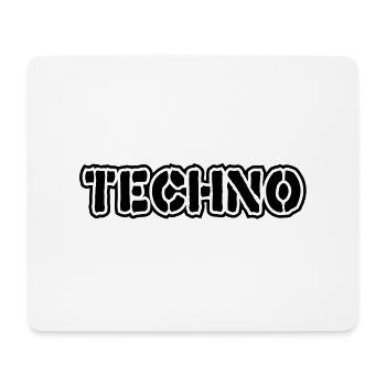 Techno__V009 - Mousepad (Querformat) - Weiß - Vorne