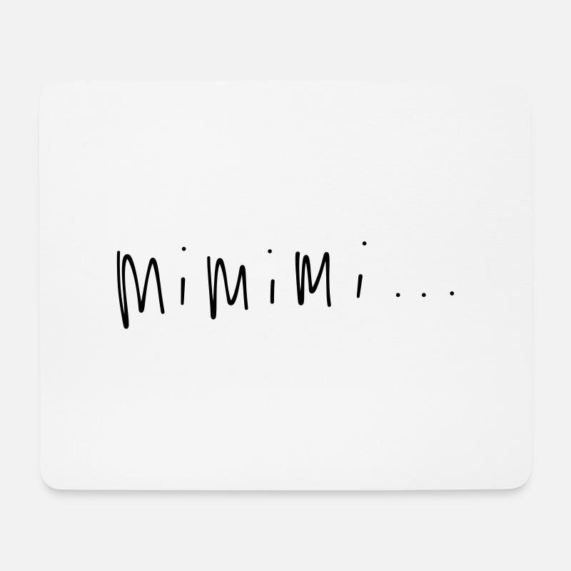 mimimi - Mousepad (Querformat) - Weiß