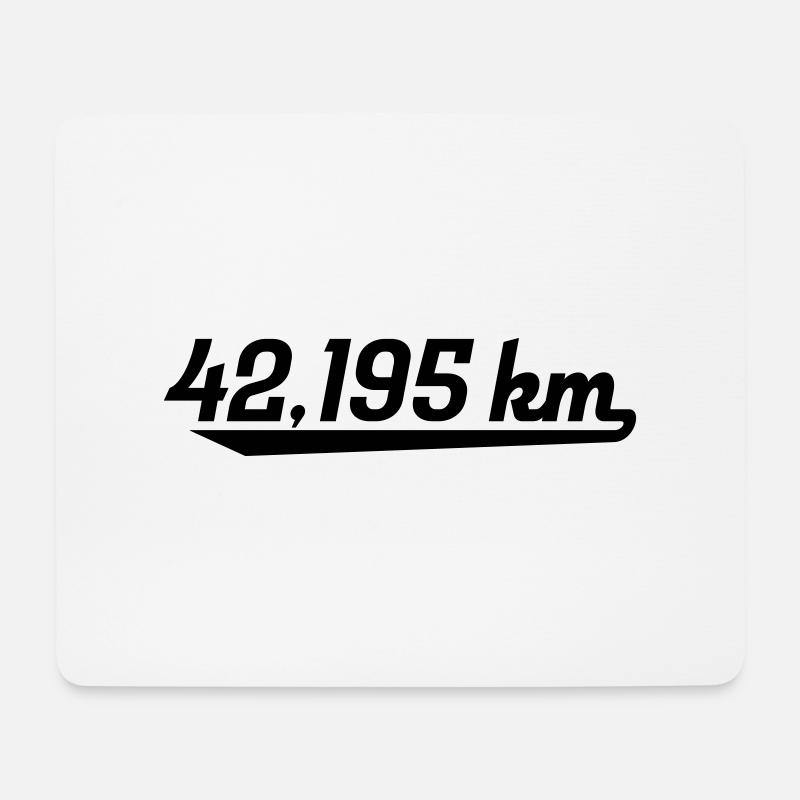 Marathon - Mousepad (Querformat) - Weiß