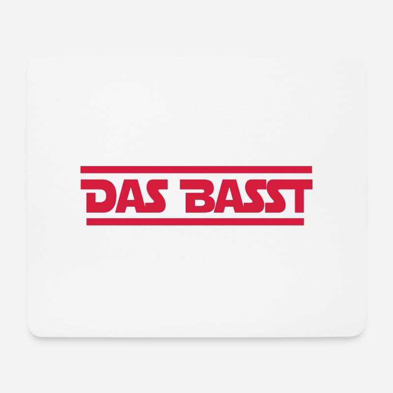 Bassist - Mousepad (Querformat) - Weiß