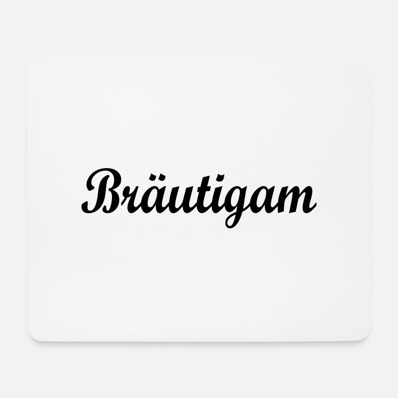Bräutigam - Mousepad (Querformat) - Weiß