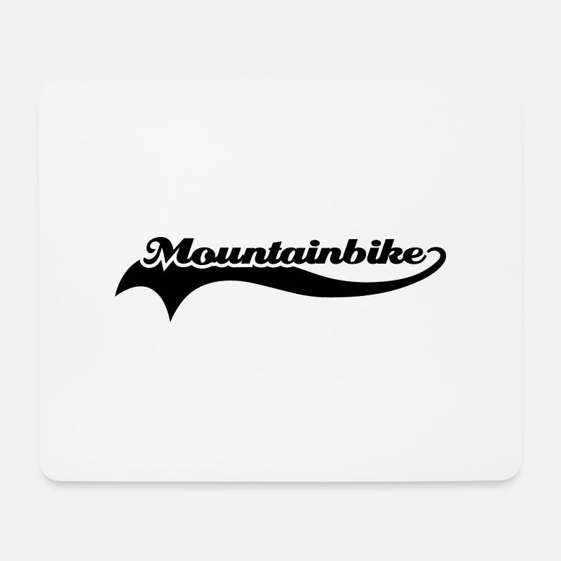 Mountainbike - Mouse Pad (horizontal) - white