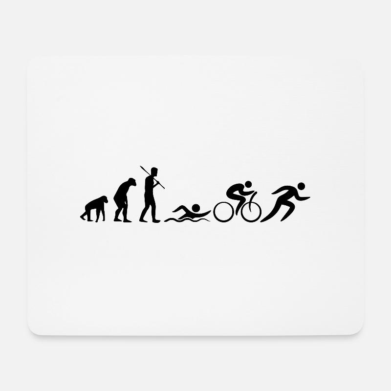 Triathlon - Mousepad (Querformat) - Weiß