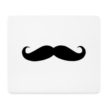 Schneuzer / Mustache (High Quality) - Mousepad (Querformat) - Weiß - Vorne