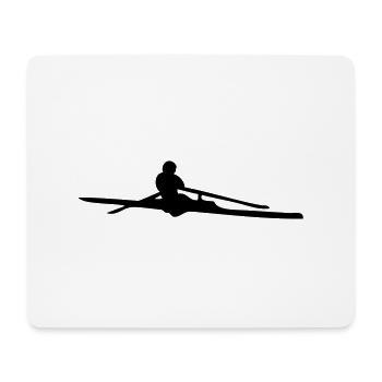 aviron skiff - Tapis de souris (format paysage) - blanc - Devant