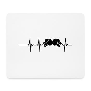 Heart beat Boxing - Mouse Pad (horizontal) - white - Front
