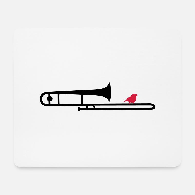 trombonebird - Mouse Pad (horizontal) - white