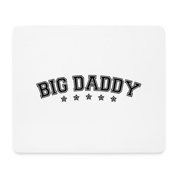 Logo Vatertag Big Daddy Held Papa Vater - Mousepad (Querformat) - Weiß - Vorne