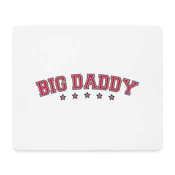 Logo Vatertag Big Daddy Held Papa Vater - Mousepad (Querformat) - Weiß - Vorne