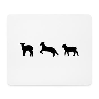 sheep, lamb - Mouse Pad (horizontal) - white - Front