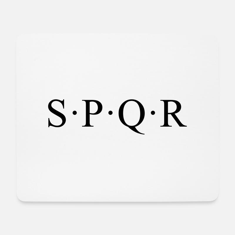 SPQR - Mousepad (Querformat) - Weiß