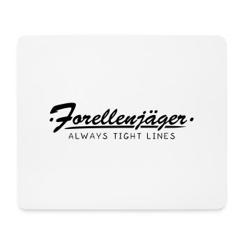 Forellenjäger - Mousepad (Querformat) - Weiß - Vorne
