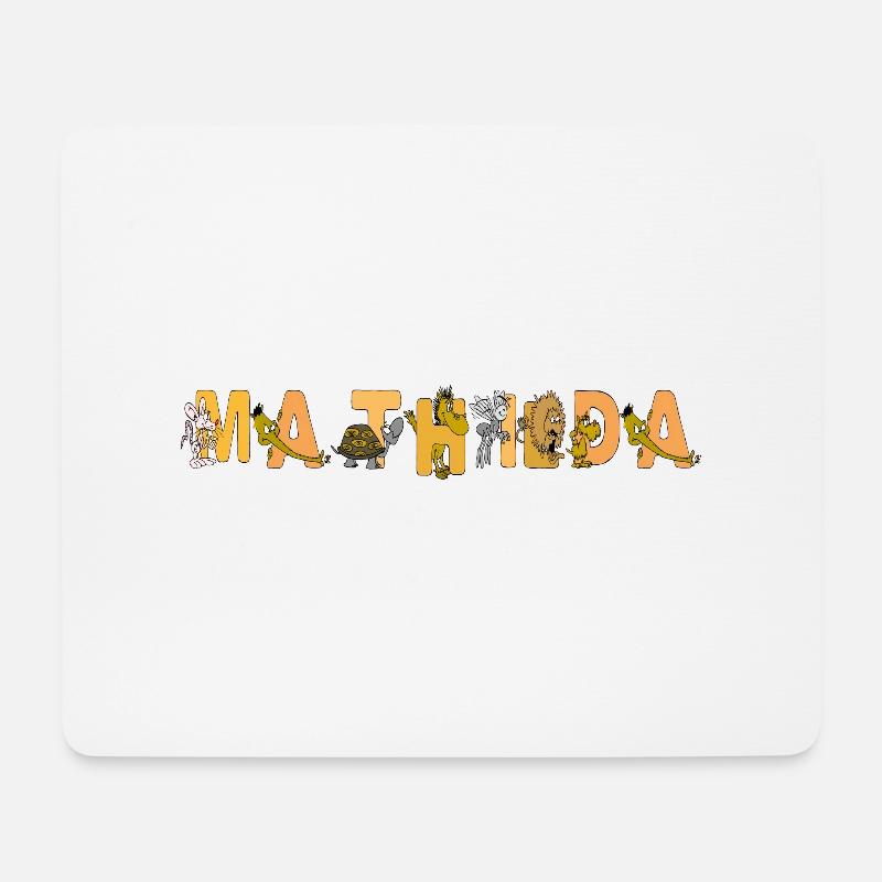 Mathilda - Mousepad (Querformat) - Weiß