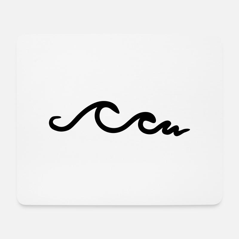 waves, wave, ocean - Mouse Pad (horizontal) - white