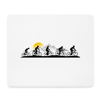 Sport - Fahrrad - Mousepad (Querformat) - Weiß - Vorne