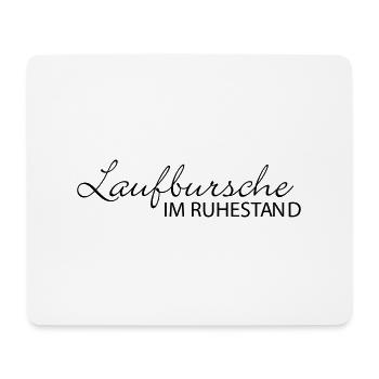 Laufbursche - Mousepad (Querformat) - Weiß - Vorne