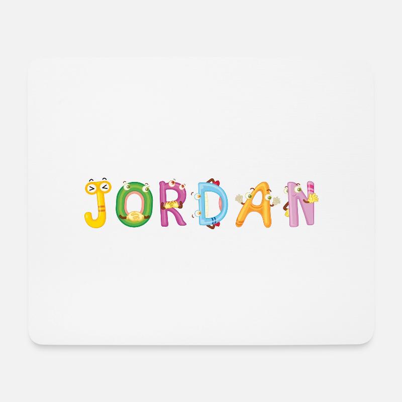 Jordan - Mousepad (Querformat) - Weiß