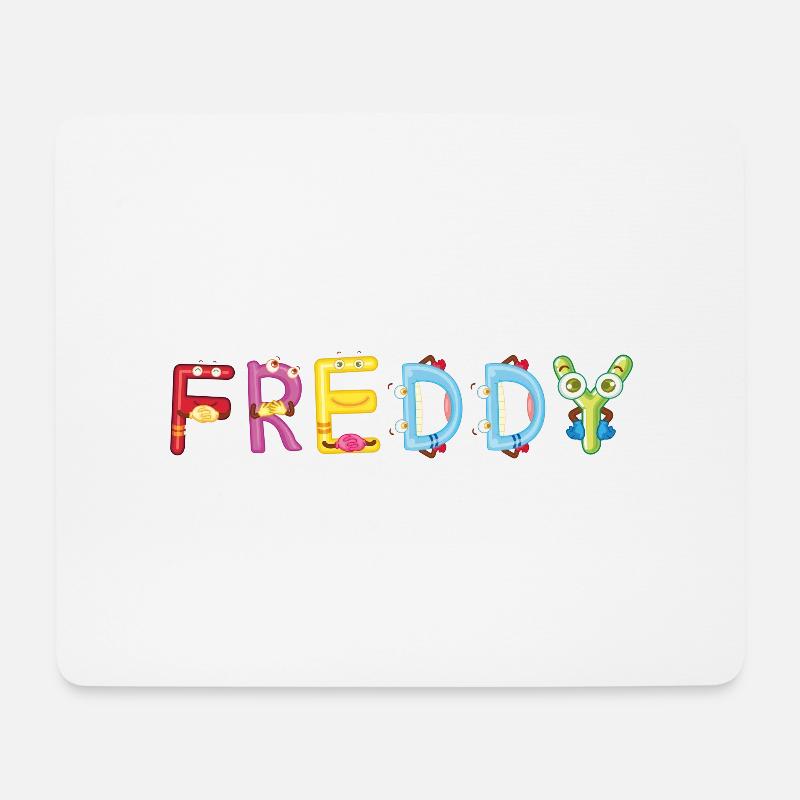 Freddy - Mousepad (Querformat) - Weiß