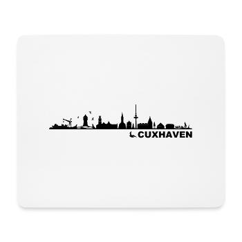Skyline - Küste Cuxhaven - Mousepad (Querformat) - Weiß - Vorne