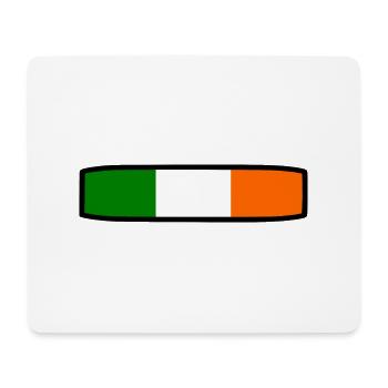 Drapeau de l'Irlande - Tapis de souris (format paysage) - blanc - Devant