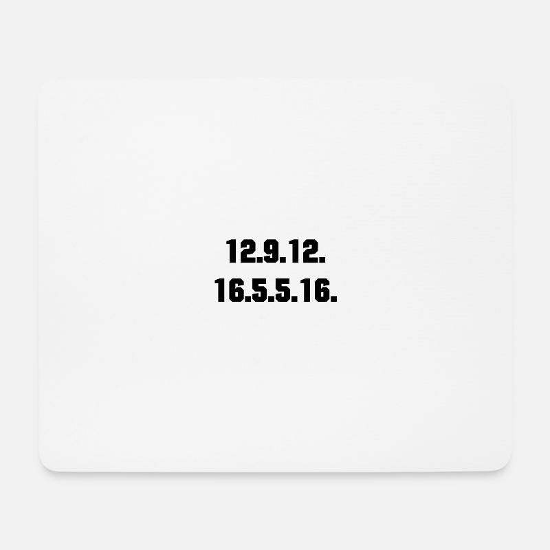 "Lil Peep" in Zahlen - Mousepad (Querformat) - Weiß
