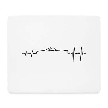 Sportwagen Puls Cabrio E46 - Mousepad (Querformat) - Weiß - Vorne