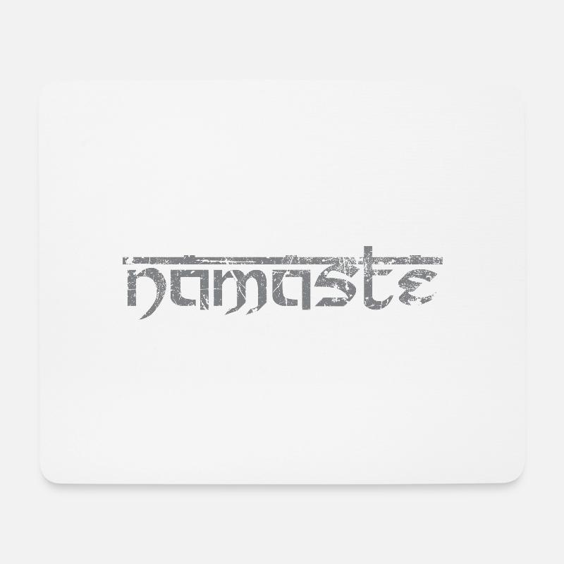 namaste 02 - Mouse Pad (horizontal) - white