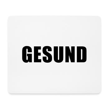 gesund - Mousepad (Querformat) - Weiß - Vorne