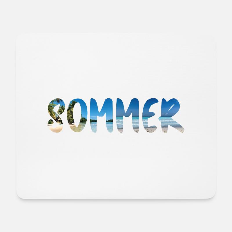 Summer Design - Mouse Pad (horizontal) - white