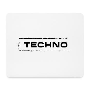 Techno Festival Outfit Grunge Stil Geschenk - Mousepad (Querformat) - Weiß - Vorne