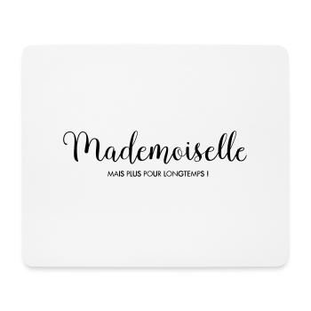 Mademoiselle EVC - Tapis de souris (format paysage) - blanc - Devant