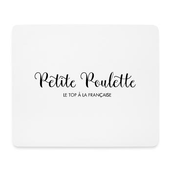 Petite Poulette - Tapis de souris (format paysage) - blanc - Devant