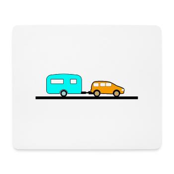Car - Mouse Pad (horizontal) - white - Front
