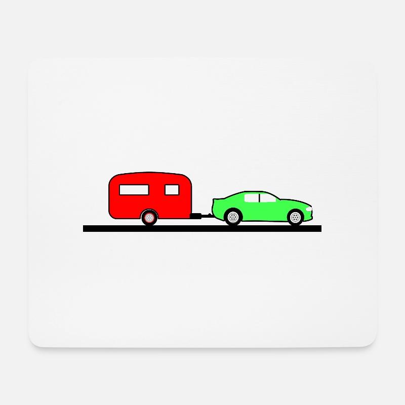 Auto - Mousepad (Querformat) - Weiß