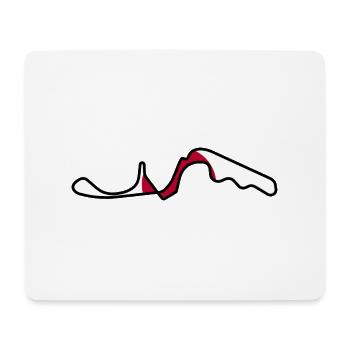 Japan Rennstrecke mit Flagge - Mousepad (Querformat) - Weiß - Vorne
