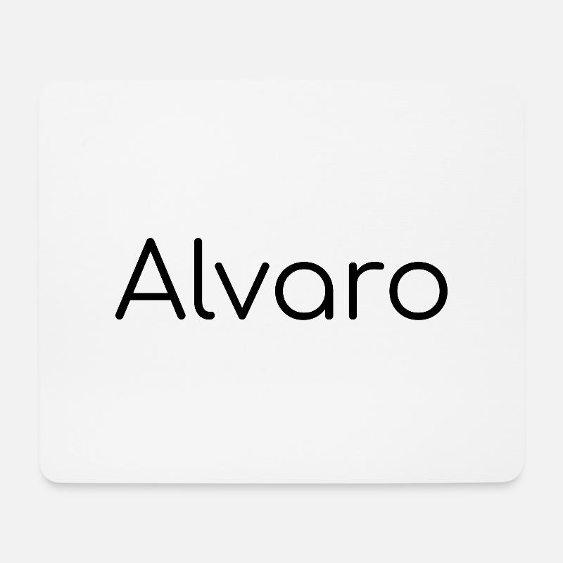 Alvaro - Mousepad (Querformat) - Weiß