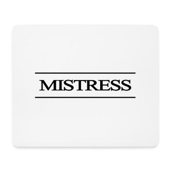 Herrin oder BDSM-Domina - Mousepad (Querformat) - Weiß - Vorne