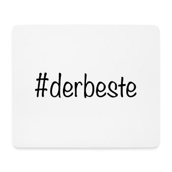 #derbeste - Schwarz - Mousepad (Querformat) - Weiß - Vorne