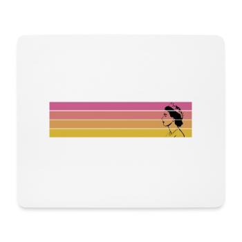 Elizabeth II Retro Vintage Queen Elizabeth 2 - Mousepad (Querformat) - Weiß - Vorne