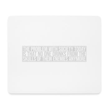 drinks from enemies skulls - Mouse Pad (horizontal) - white - Front
