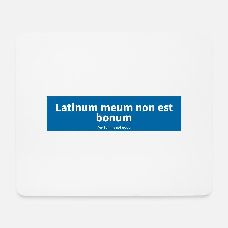 Latein - Mousepad (Querformat) - Weiß