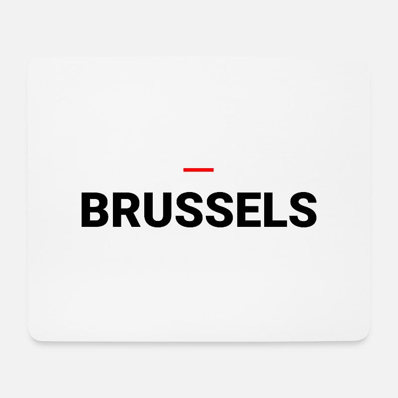 BRÜSSEL - Mousepad (Querformat) - Weiß