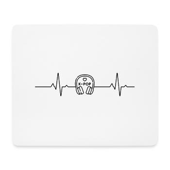 Rhythm of My Heart et la musique K-Pop - Tapis de souris (format paysage) - blanc - Devant